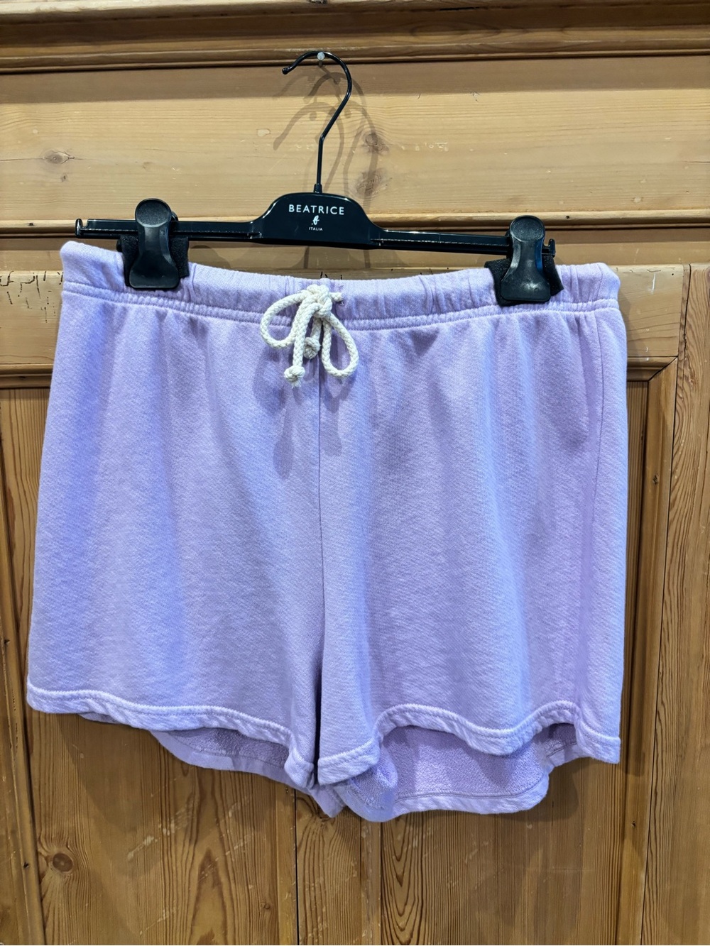 perfectwhitetee Lavender Terry Drawstring Lounge Shorts